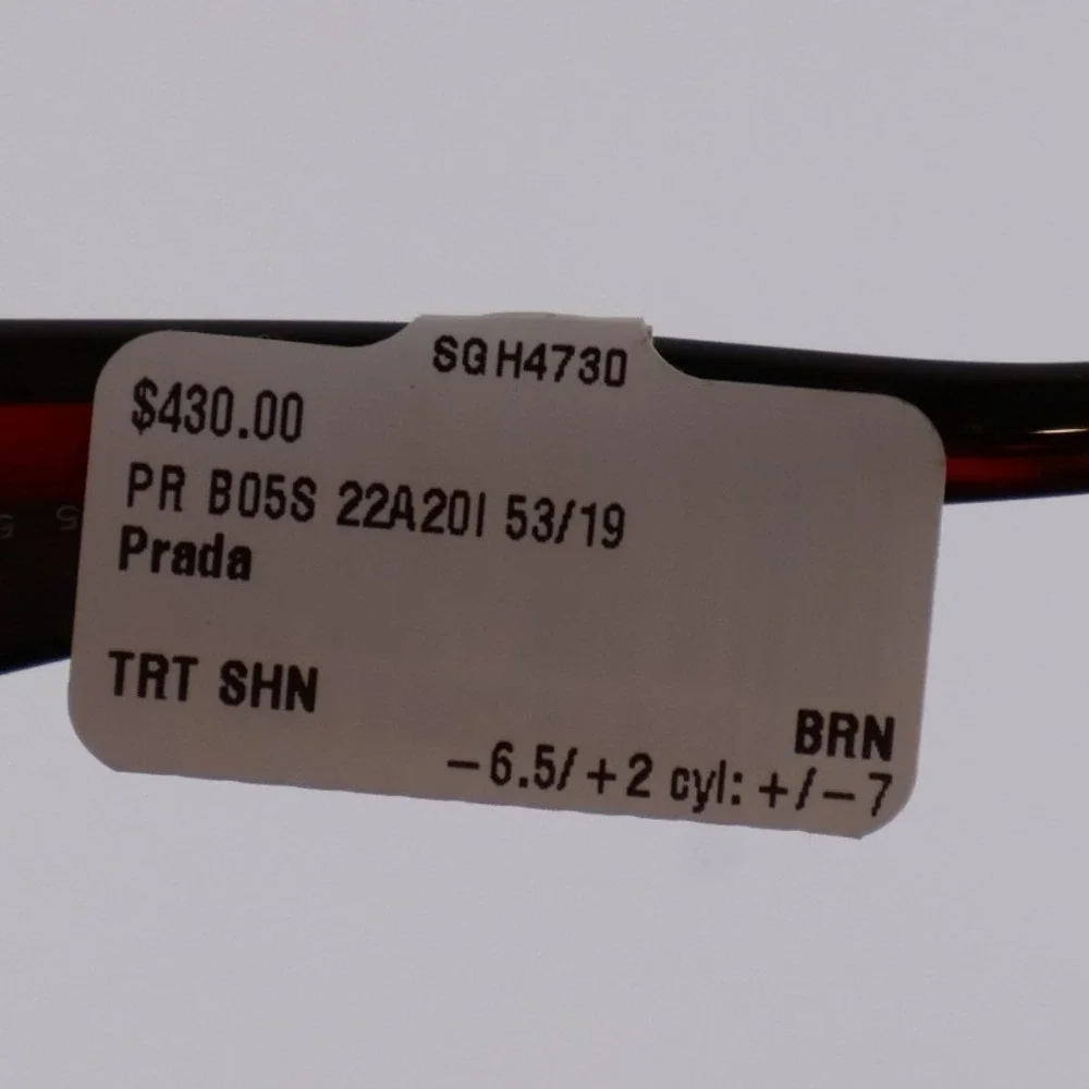 Prada Sunglasses PR B05S Tortoise Shell Rectangular Brown NWT 430